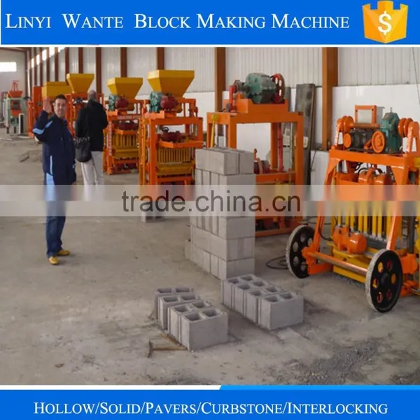 WANTE MACHINERY QT40-3B Egg Laying Small Size Cement Hollow Brick Making Machine photo-4