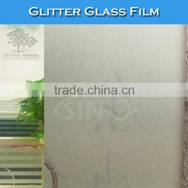 F000G Glitter Frosted Glass Film Office Window Decoration Stickers photo-3