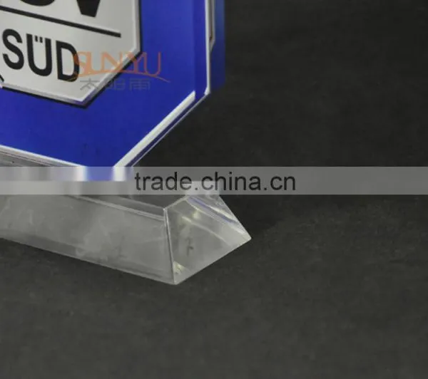 Cutom Size Design Acrylic Clear Trigram Trophy photo-3