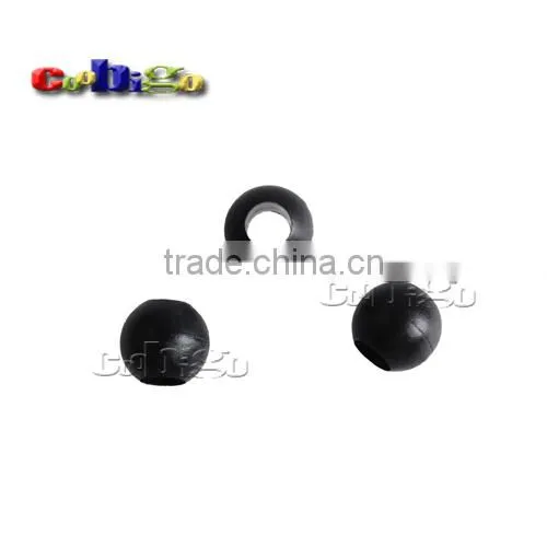 9/64"(3.5mm) Hole Ball Plastic Bell Stopper Cord Ends For Sportwear Paracord Rope Accessories #FLS185-B photo-2