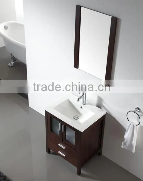 Small Bathroom Wash Basin Floor Cabinet Hotel Vanity Bathroom Furniture No.3200A photo-2