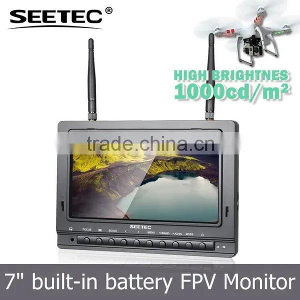 No Fog Screen 7 Inch Fpv rc Radio Video Audio Display Quad Helicopter Camera for Fpv Phantom 2