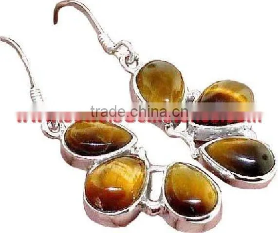 Wholesale 925 Sterling Silver Marcasite Ruby Jewelry K1446, Gold Earrings photo-3