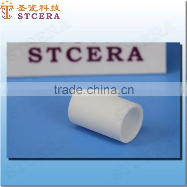 STCERA Zirconia Industrial Pipe High Strength Eyelet Bushings ZrO2 Ceramic Pipe