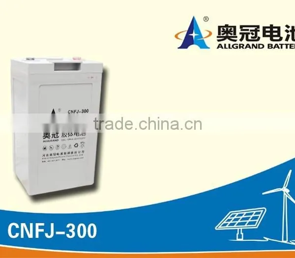 Sealed Rechargeable AGM Lead Acid Battery 2V 300ah UPS Battery for Solar Battery