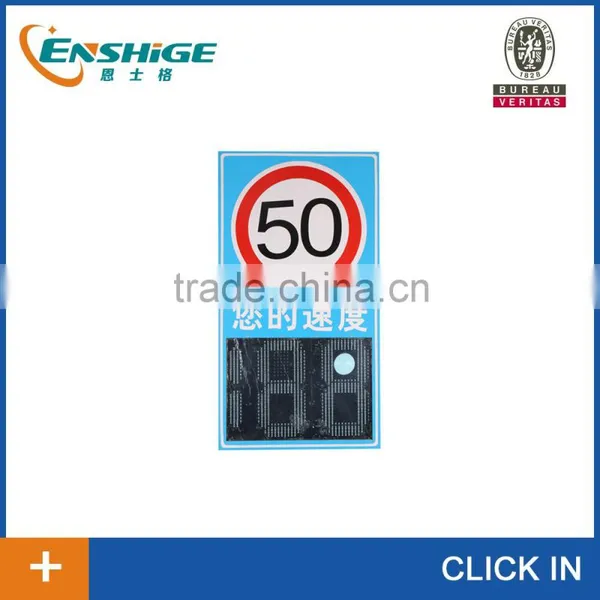 Solar Traffic Led Speed Limit Warning Sign photo-5