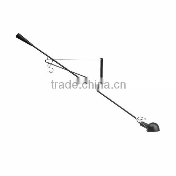 0815-2 Tapered Counterweight Counterbalanced Painted Steel Stem Towering Pinned to a Wall Wall Lamp Light Quality Choice