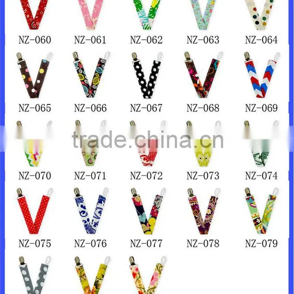 Wholesale Double-Sided Printing Ribbon Baby Soother Infants Pacifier Clips Chain photo-4