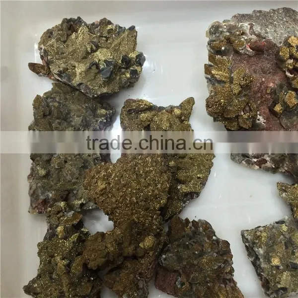 Natural Black Crystal Morion And Chalcopyrite Rough Stones photo-2