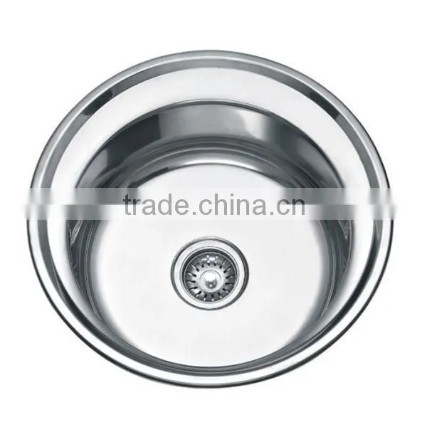 Oval Shaped Stainless Steel Sink Single Bowl Sink