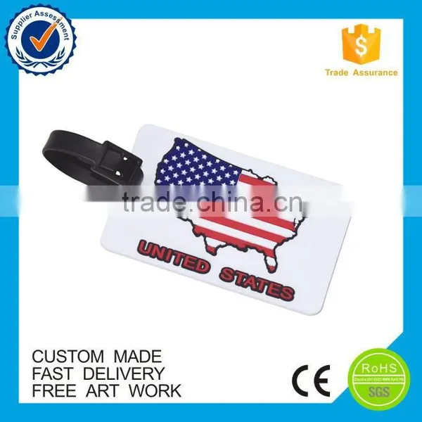 Custom Made Souvenir Pvc Flag Luggage Tag photo-2