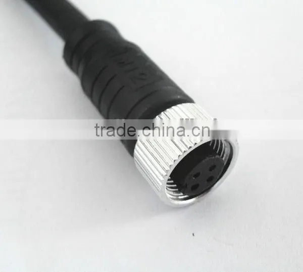 Water-repellent Metallic Nut Threaded Coupling 4 Pin Cable Connector photo-4