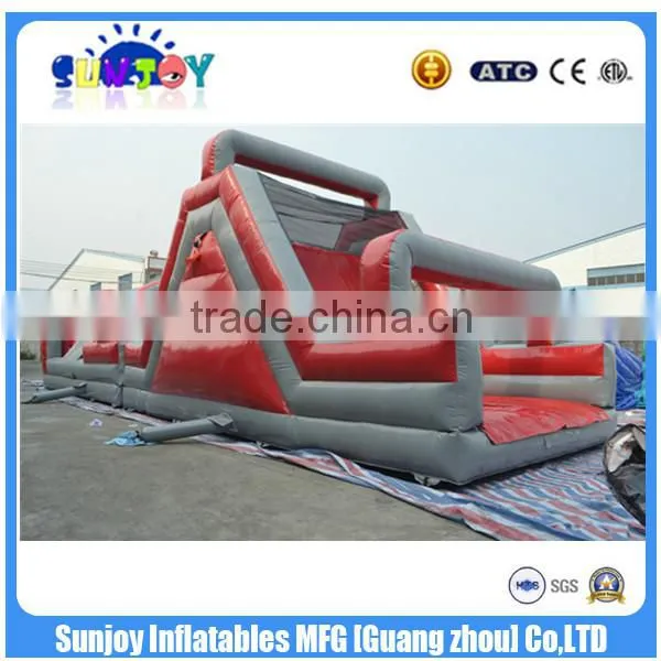Outdoor Adult Xtreme Rush Inflatable Obstacle Course / Castle Slide With Climbing Wall photo-5