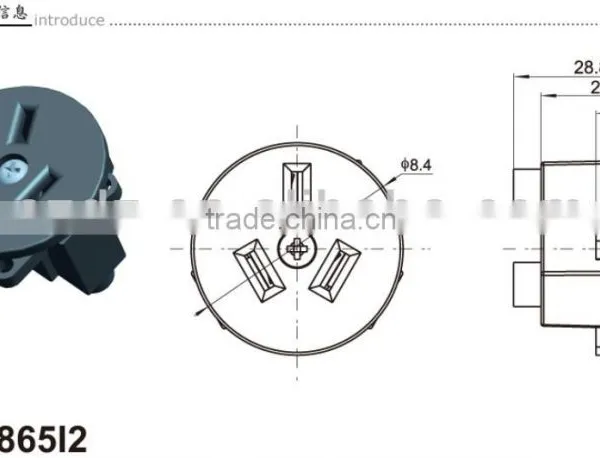 12v dc Power Outlet Socket,12 Volt 3.5*1.3mm Dc Adapter Connector via Power Cable photo-6