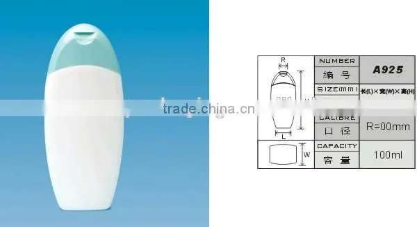 100ml 3oz Empty Shampoo Bottle Plastic photo-3