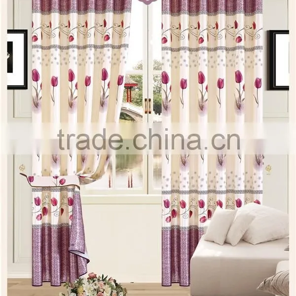Elegant Living Room Curtain Design Style Floral Printed Living Room Curtain photo-3