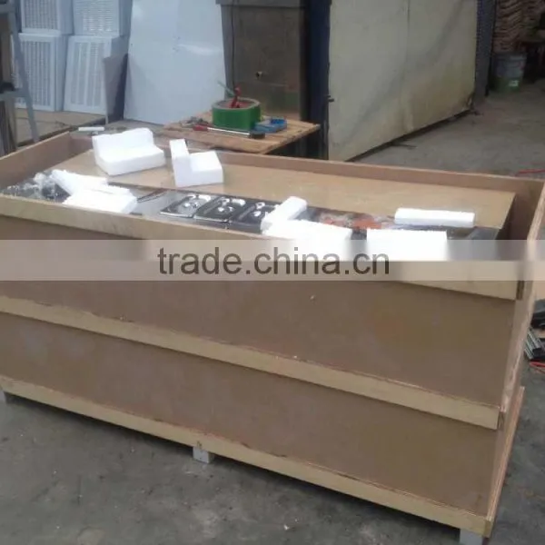 Double Flat Round Pans Fry Roll Ice Cream Machine photo-4