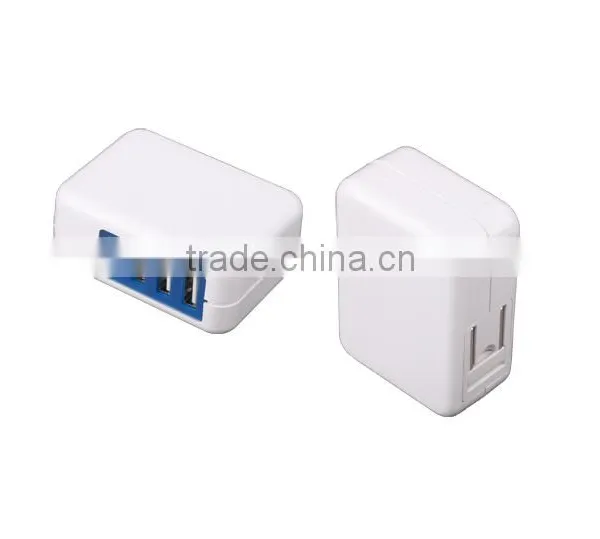 CE/FCC/RoHs Approved USA/EU Plug Rechargeable Mobile Phone Charger With Dual Usb 5v 1a/2.1a for Iphone and Tablet photo-5