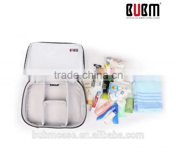BUBM Clear PVC Portable Zipper Digital Storage Bag With Three-piece photo-6