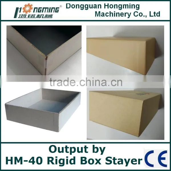 HM-40 Greyboard Rigid Box Corner Pasting Machine photo-3