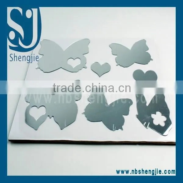 Trade Assurance Acrylic Mirror Tiles Adhesive Decor Wall Mirror Sticker