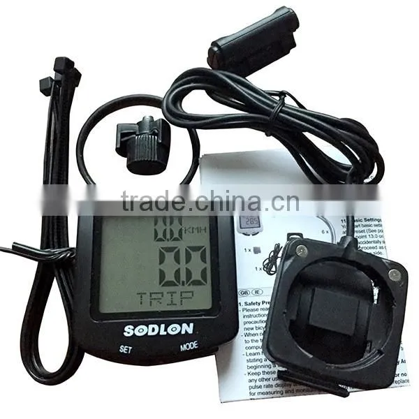30function Sunding Mountain Cycle Computer Bike Speedometer 3 Languages Cycle Speed Meter photo-3