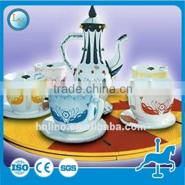 Cheap Playground Games Rotary Coffee Cup Ride!!! Amusement Park Fairground Attraction Tea Cup Ride for Sale photo-5