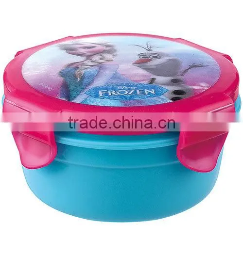 3D Lenticular Printing Plastic Food Storage Box, BPA Free Snack Pot, Kids Take Away Container Plastic Food Box photo-2