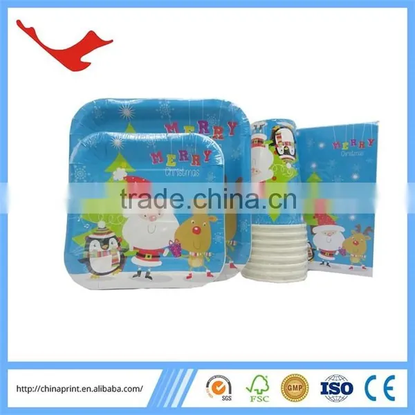 005 Decorative Christmas Make Disposable Paper Plate Cheap photo-6