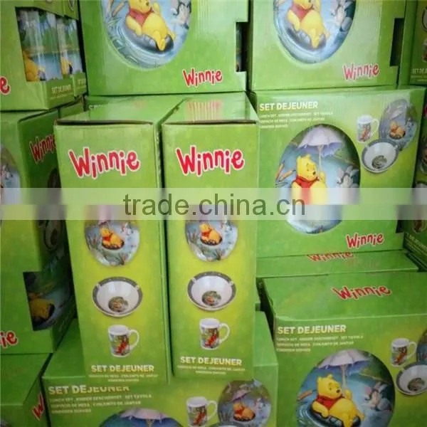 Kids Tableware Children Kitty Dinnerware Set&porcelain Children Kitty Dinner Set Eco Friendly Porcelain Kids Tableware Set photo-3
