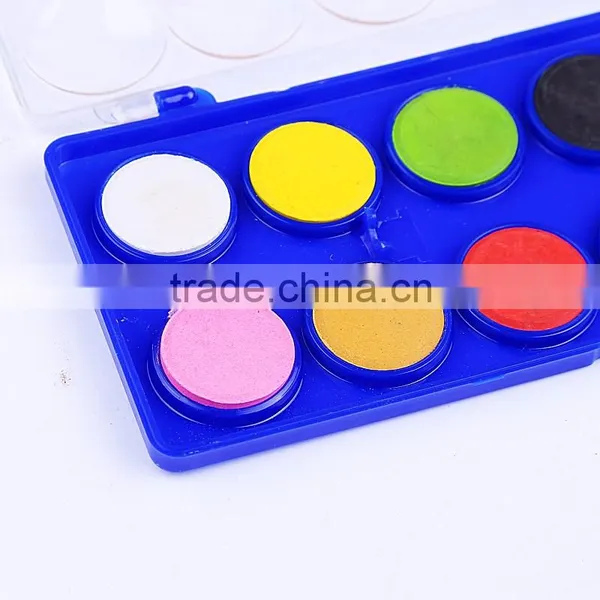 Carton 12 Pcs Watercolor Paint Box for Watercolors Cakes Painting,custom Design Gouache and Post Color Paint photo-2