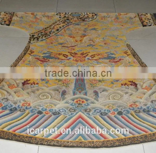 China New Design 2016 Handmade Silk Carpet