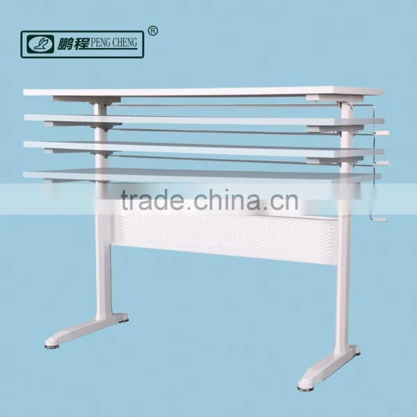 Manual Height Adjustable Standing Desk 740~1140mmH / White