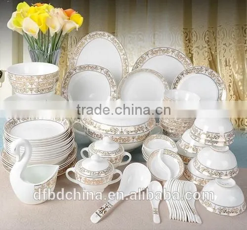 62pcs Bone China Dinner Set/dinnerware Sets photo-4