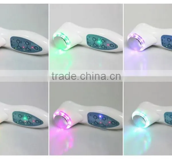 2 IN 1 Hand Held Photon Ultrasonic Waves Facial Device With High Quality photo-2