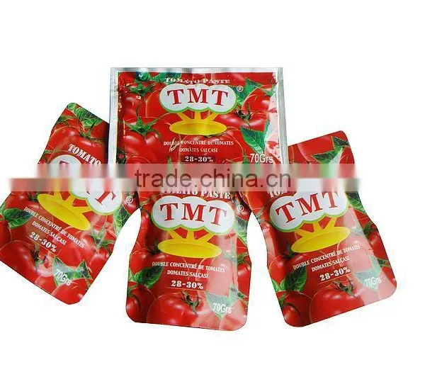 70g 56g Stand Pouch Tomato Paste Double Concentrated 28-30% photo-5