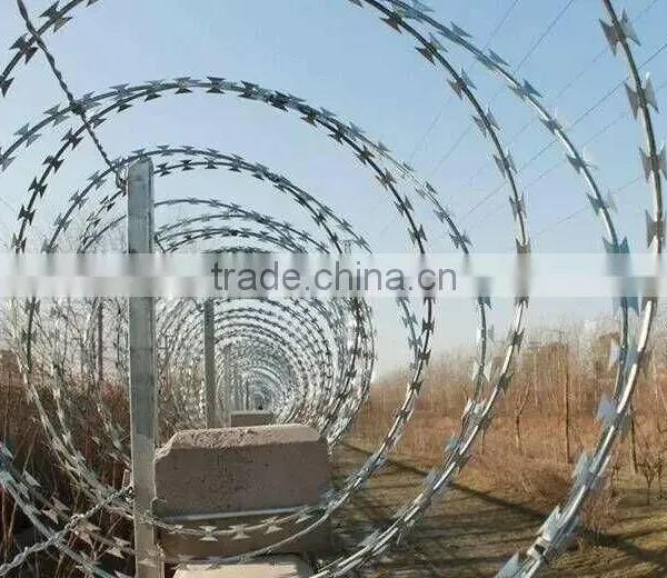 Crossed Coil BTO30 Razor Wire With Plate Thickness 0.5mm photo-2