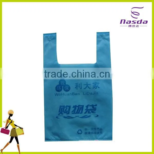 Die Cut Non-woven Fabric Bag Punch Eco T-shirt Bag