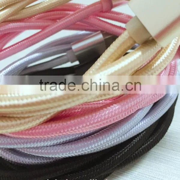 New Arrival Customized Wholesale Metal Braided Usb Cable 2 in 1 Mirco Usb Cable Multi-function Usb Charger Cable
