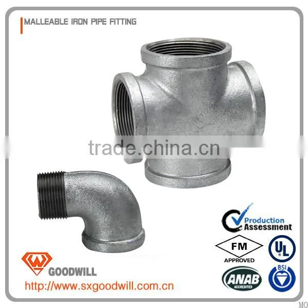 Cross Beaded Equal 90 Degree Malleable Iron Fittings photo-4