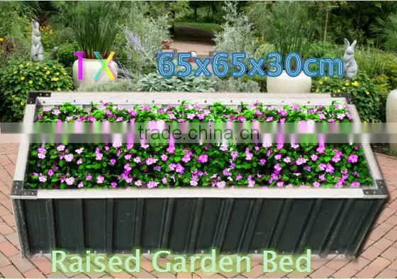 STEEL RAISED GARDEN BED INSTANT PLANTER METAL 65L*65W*30H cm