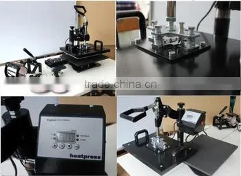 Lowest Cost Digital 5 in 1 Combo Heat Press Machine for Tshirt/mug/plate/cap photo-3