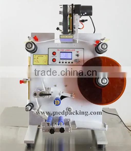 Round Bottle Labelling Machine With Printer for Glass Bottles/plastic Bottles/iron Can photo-2