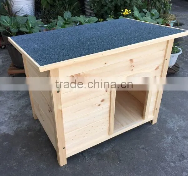 Flat and Waterproof Roof Custom Wooden Dog House for Sale photo-2