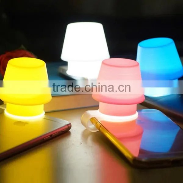 Creative Cellphone Lampshade With Holder. Portable Silicone Lamp-Chimney For Mobile Phone FlashLight photo-2
