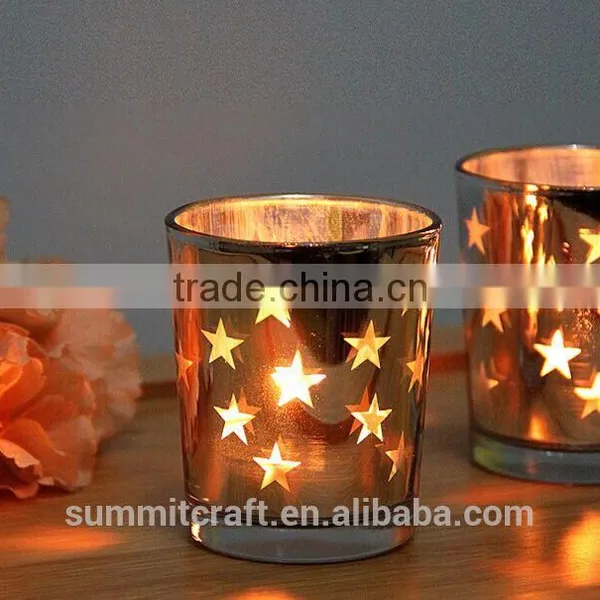 Plating Bar Glass Unique Candle Jars Wholesale photo-3