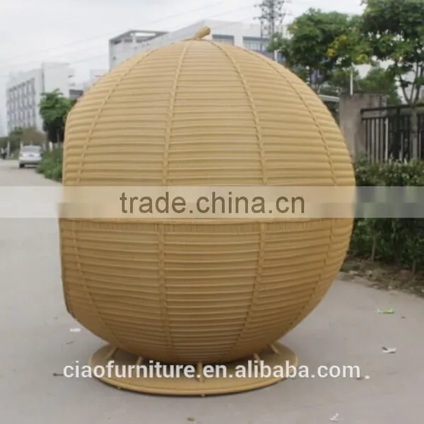 Round Daybed Cheap Outdoor Rattan Day Bed photo-3