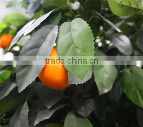 Home Gardens for Curtain Hotel Decoration 200cm Height Making Artificial Live Plastic Green Orange Bonsai Tree EZZPZ06 0302 photo-5