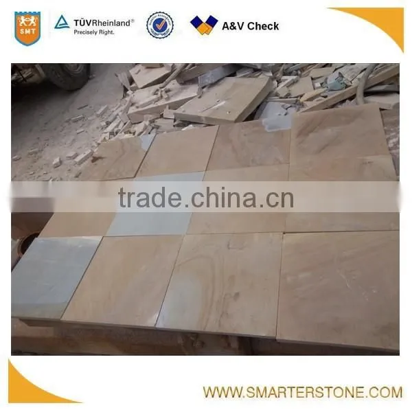 High Quality Sawn Cut Finished Sandstone for Wall Decoration photo-2