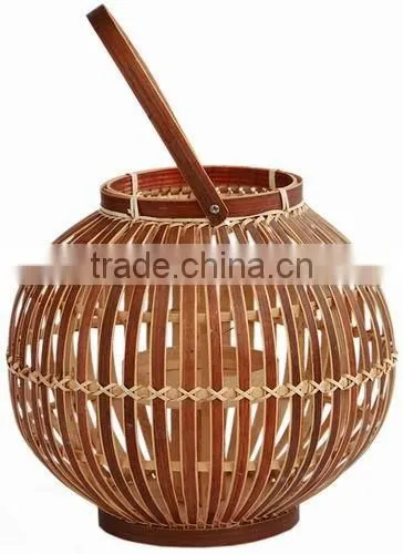 Natural Vintage Bamboo Lantern photo-5